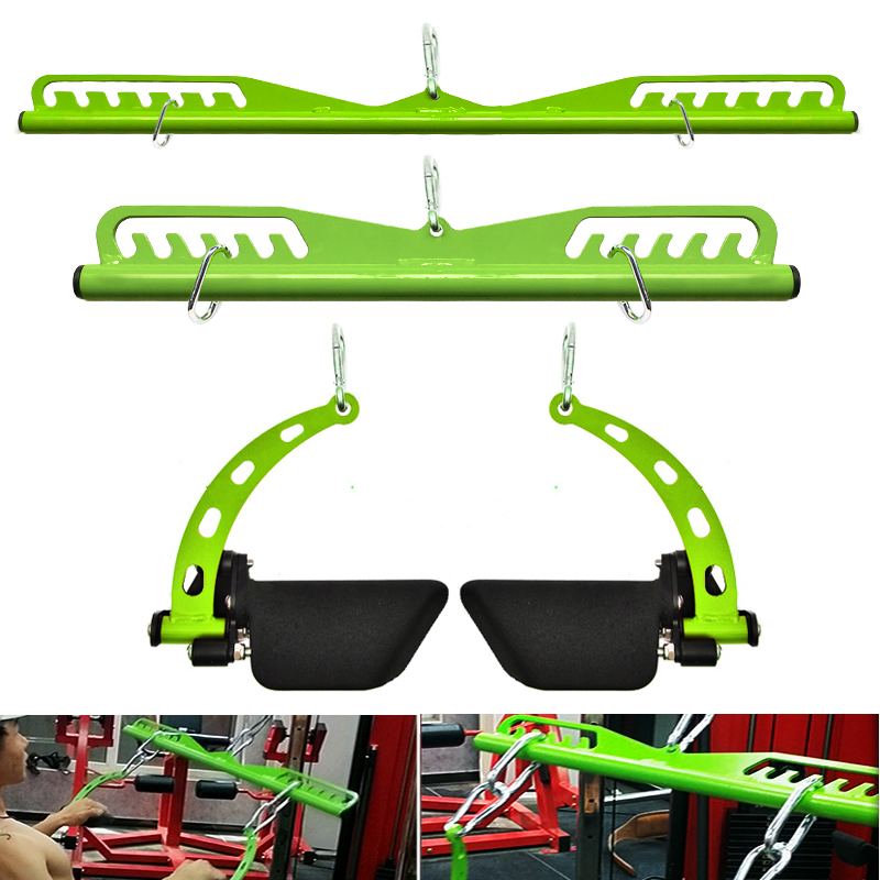 Home Gym Training Program - Lat Pull Down Grips Handle ,T-bar,V-bar,Biceps,Triceps,Back