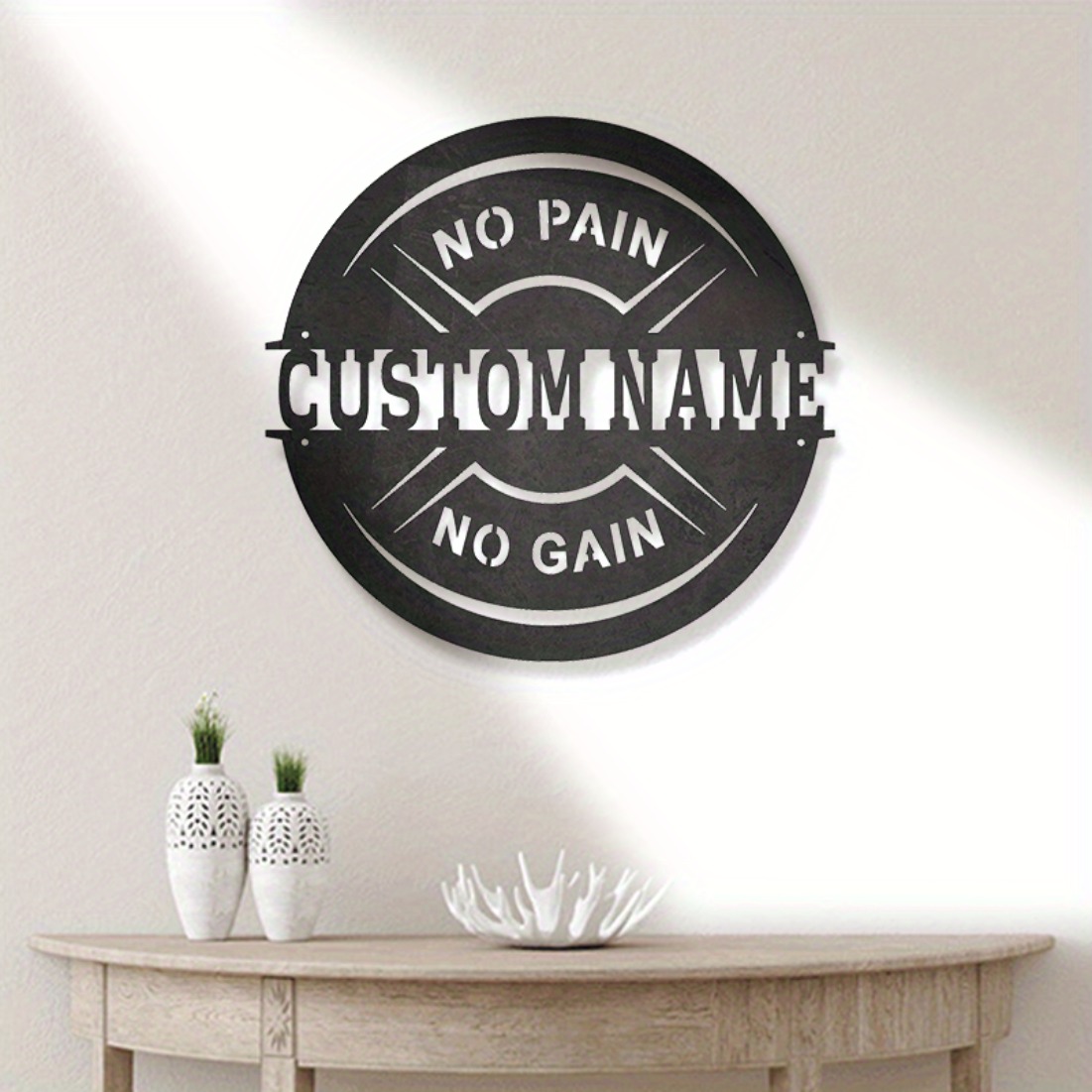 Personalized Vintage Metal Wal - Home Gym Names 评论和价格