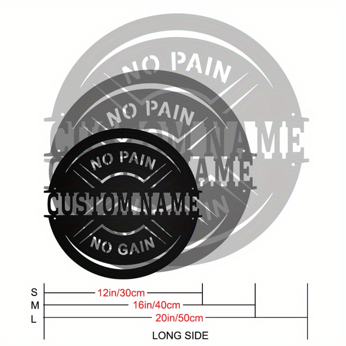 Personalized Vintage Metal Wal - Home Gym Names 评论和价格