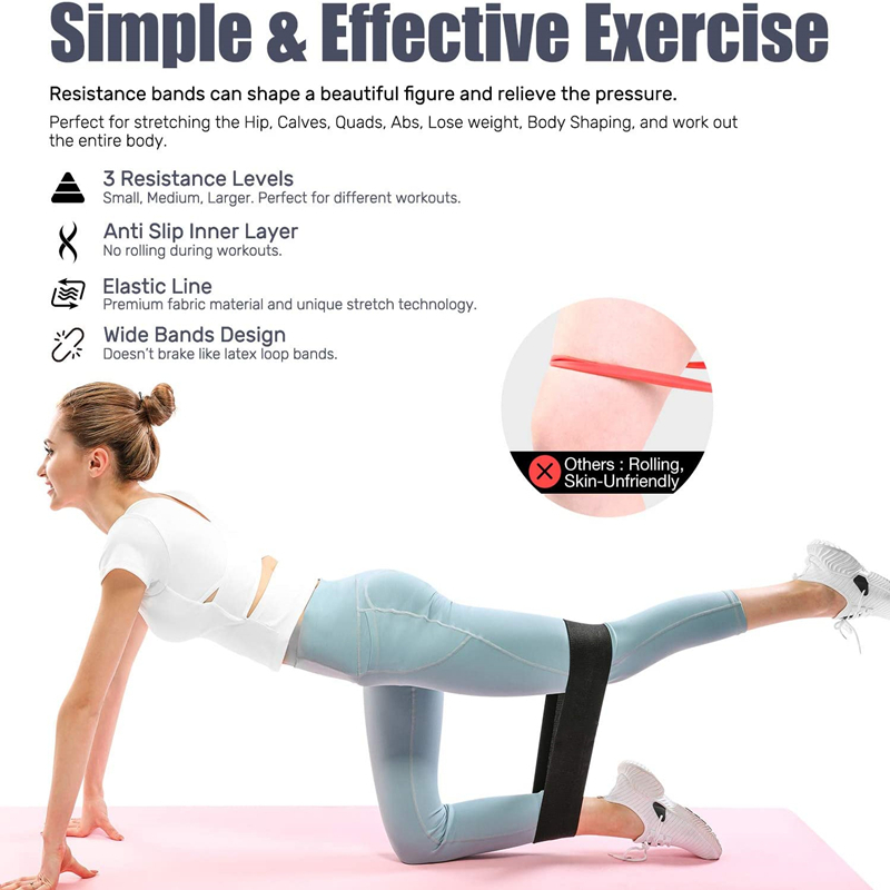 3PCS Women Men Fabric Resistan - Home Gym Simple 评论和价格