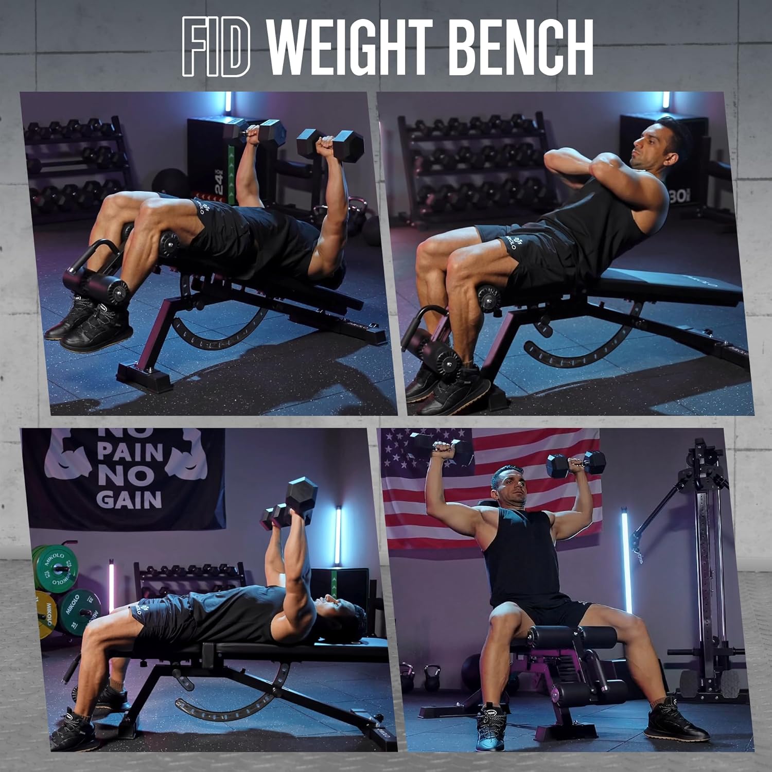 Home Gym Weight Bench - Steel  - Home Gym Leg 评论和价格