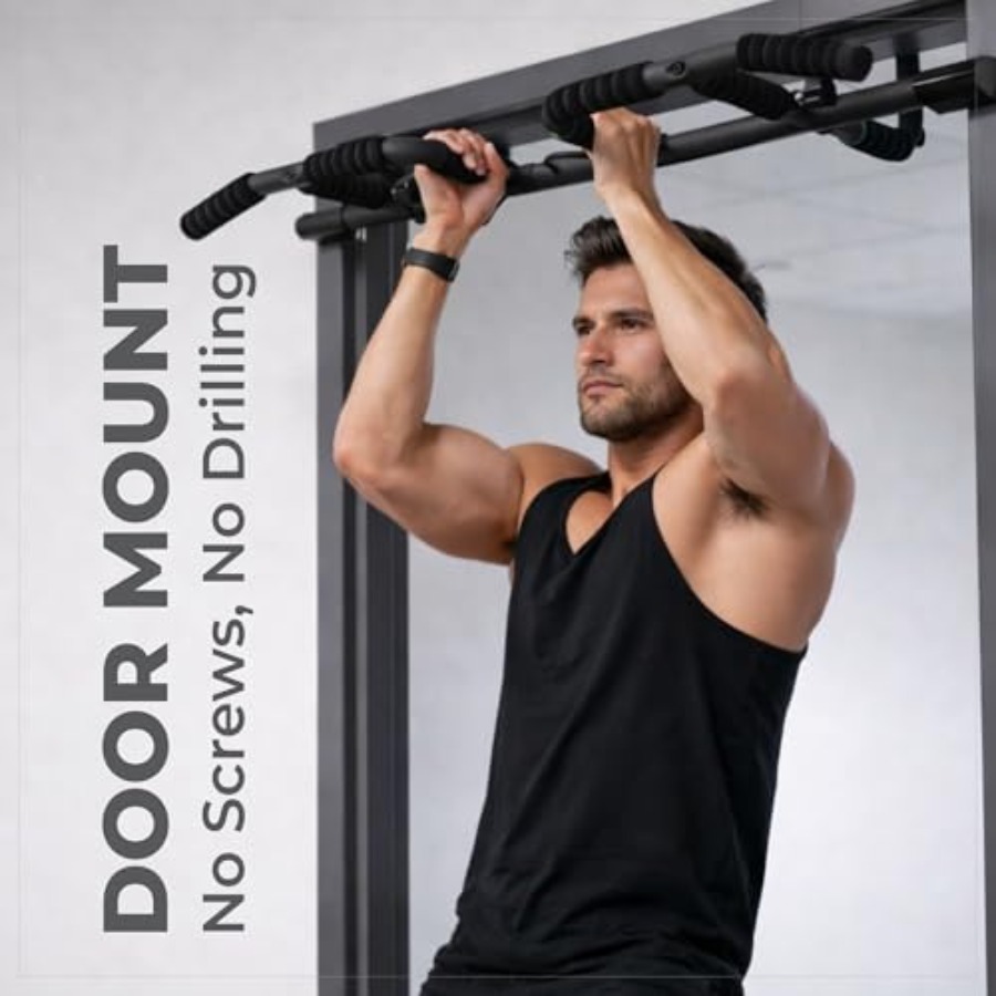 Doorway Pull Up Bar Set with S - Home Gym Pull Up Bar 评论和价格