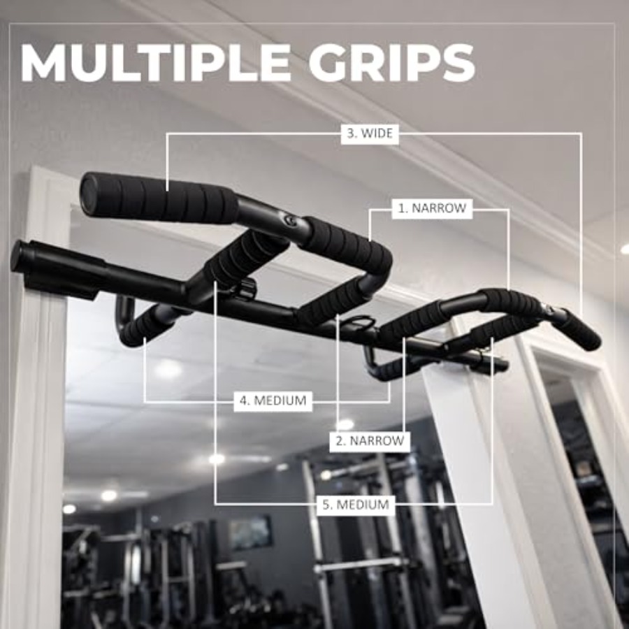 Doorway Pull Up Bar Set with S - Home Gym Pull Up Bar 评论和价格