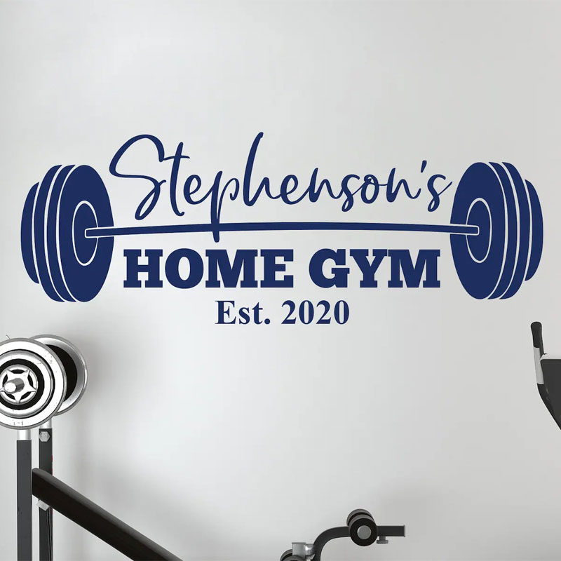 Custom Family Name Gym Wall De - Home Gym Names 评论和价格