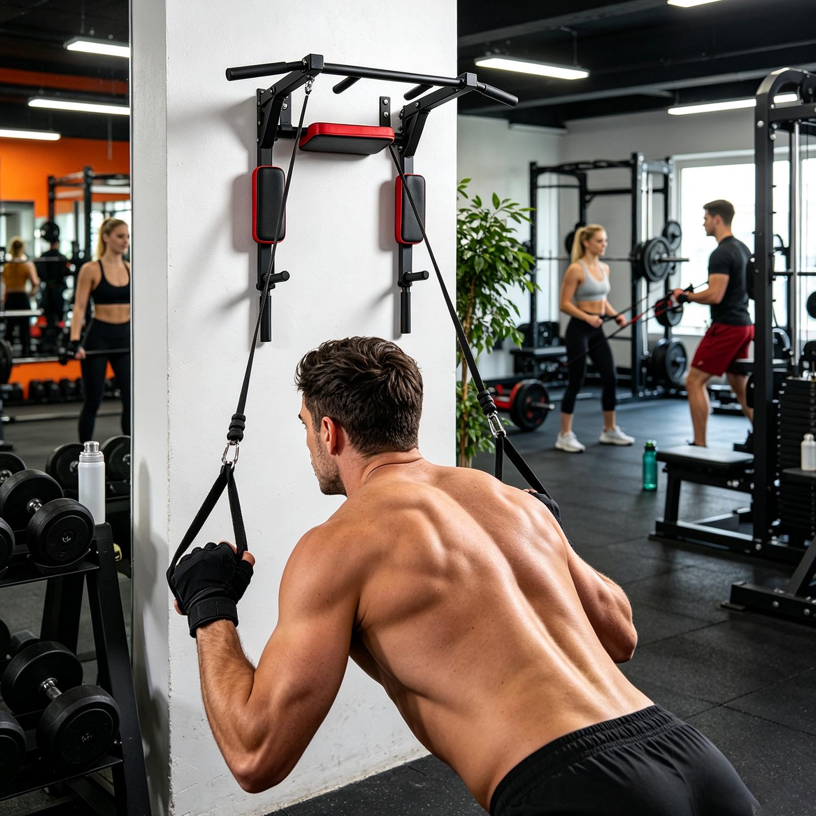 Wall-Mounted Pull-up Bar Fitne - Home Gym Leg 评论和价格